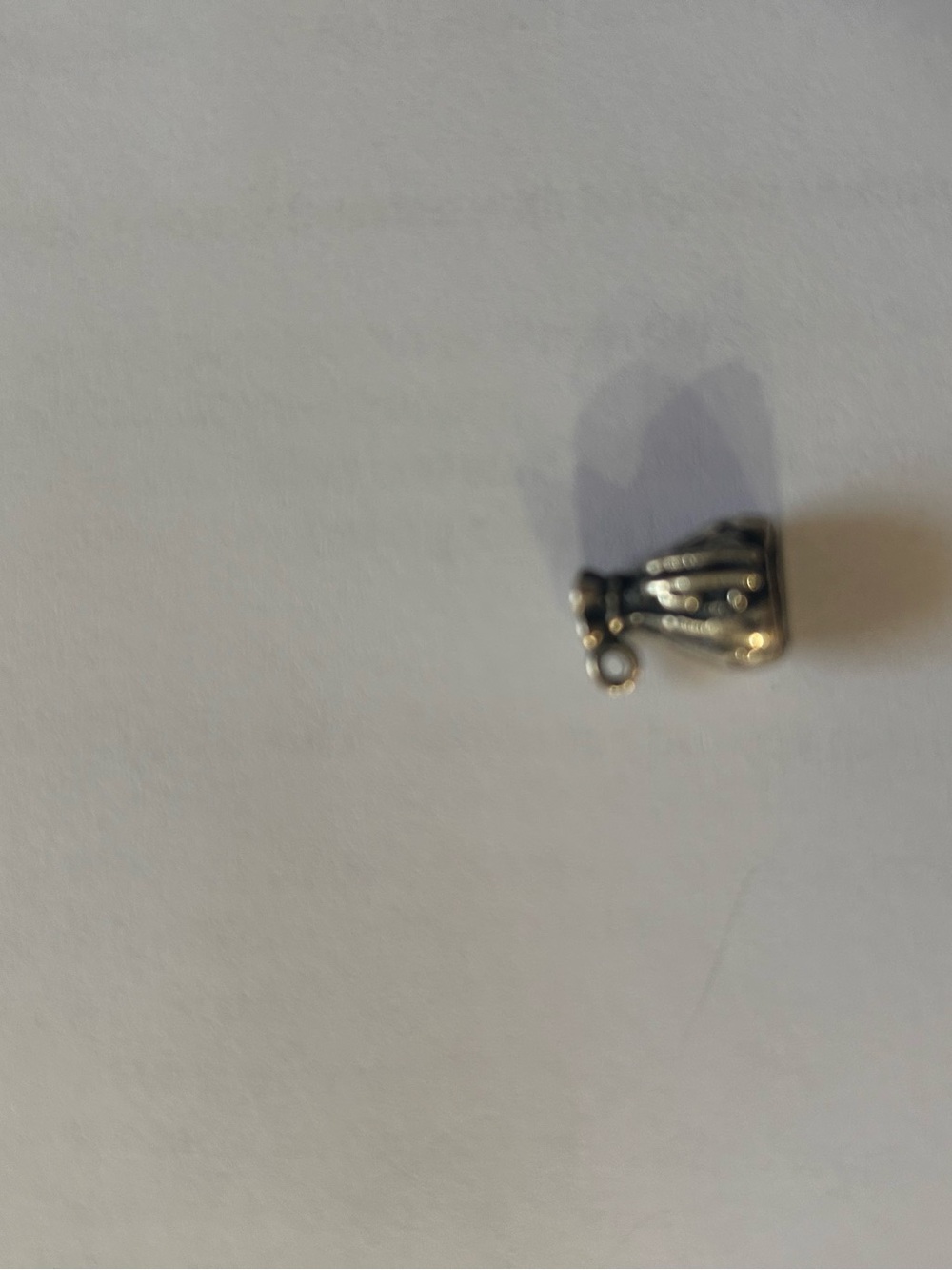 Sterling Silver Charm Pendant - Money Bags, no clasp at top - Picture 2 of 2